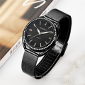 RE 115 Women Simple Rhinestone Stainless Steel Fashion Ladies Wristwatch Quartz Clock Female Luxury Watches